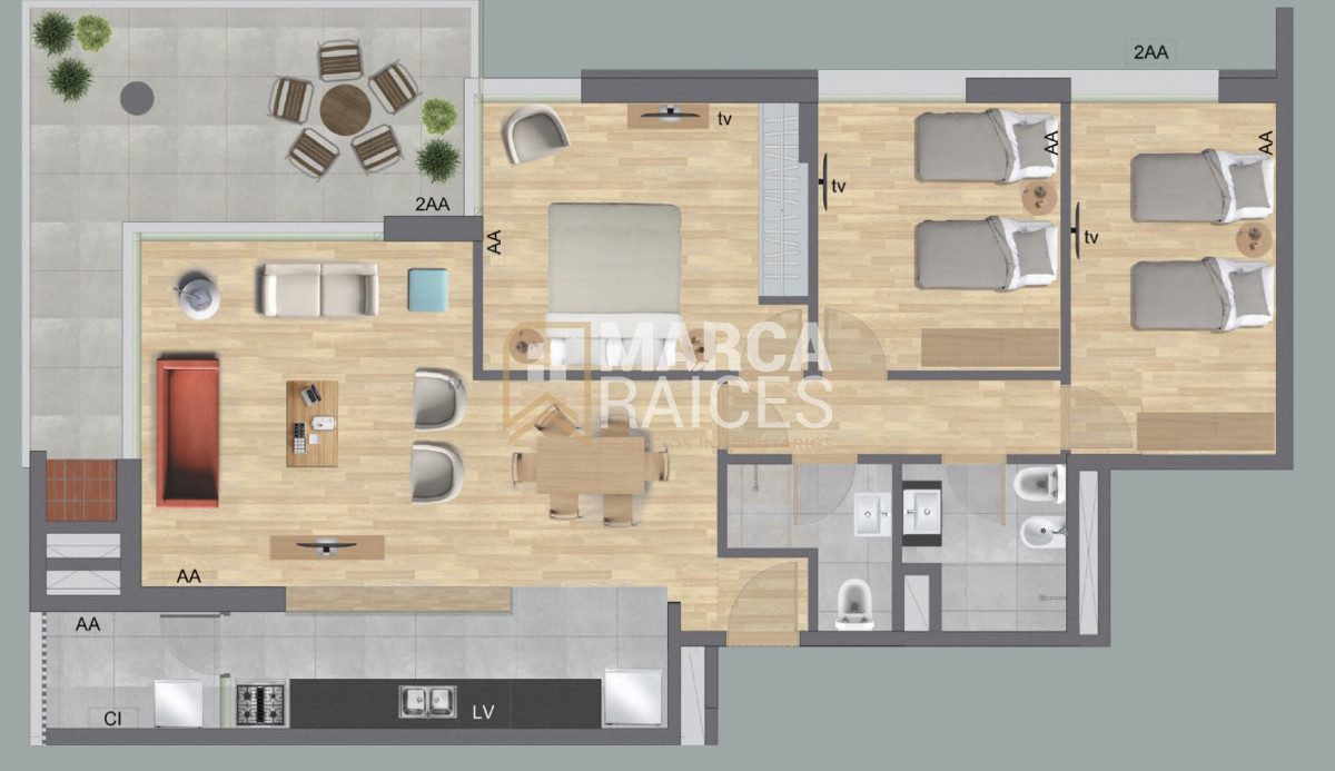Apartamento ID.1426 - Venta Apartamento 1 Dormitorio en construccion Lago Calcagno Ciudad de la Costa Canelones