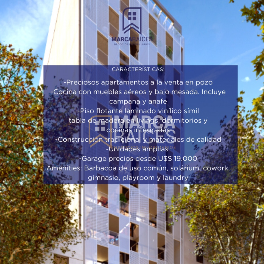 Apartamento ID.392 - Venta Apartamento monoambiente en constuccion Cordon Montevideo