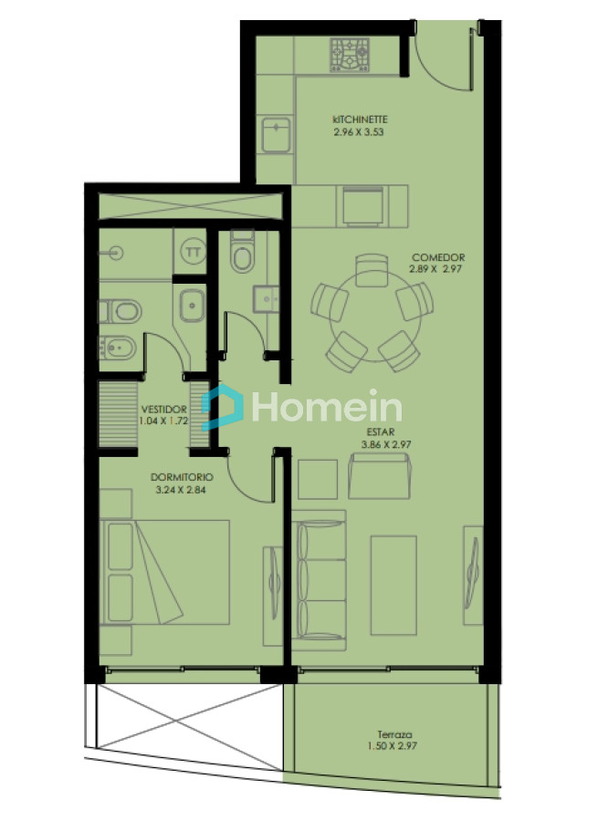 Apartamento ID.2173 - Oportunidad de 1 Dormitorio en Greenlife 