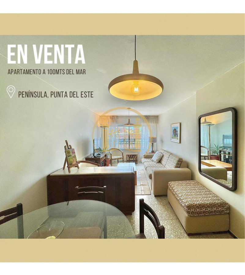 Apartamento ID.822 - VENDO APARTAMENTO, 2 DORMITORIOS, 2 BANOS, GARAJE, PENINSULA, PUNTA DEL ESTE, MALDONADO 
