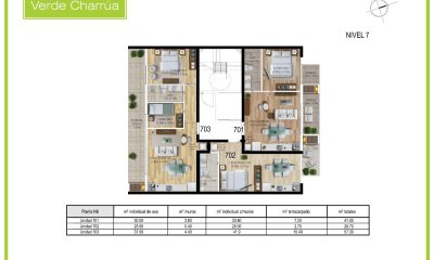 VENTA EN POZO APARTAMENTO, 2 DORMITORIOS, TERRAZA CON PARRILLERO, CORDON, MONTEVIDEO