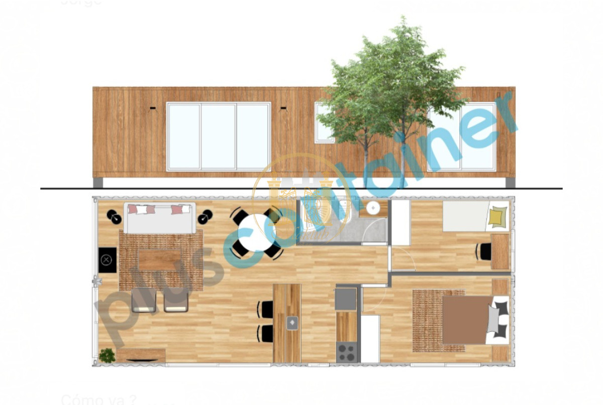 Casa ID.1106 - VENDO CASA CONTAINER, 2 DORMITORIOS, 