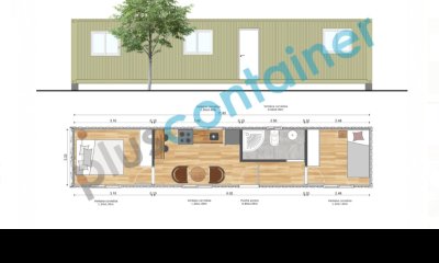 VENDO CASA CONTAINER, 2 DORMITORIOS.