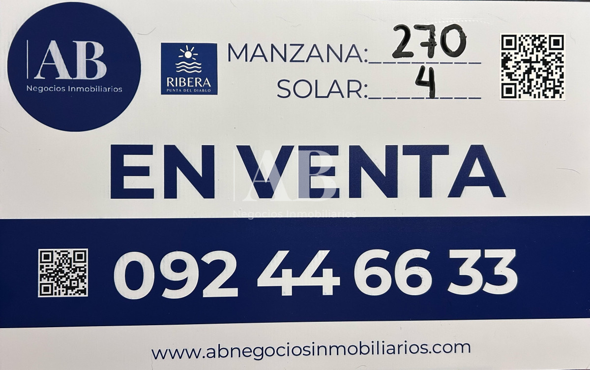 Terreno ID.187 - Solar 4 en Ribera - Punta del Diablo