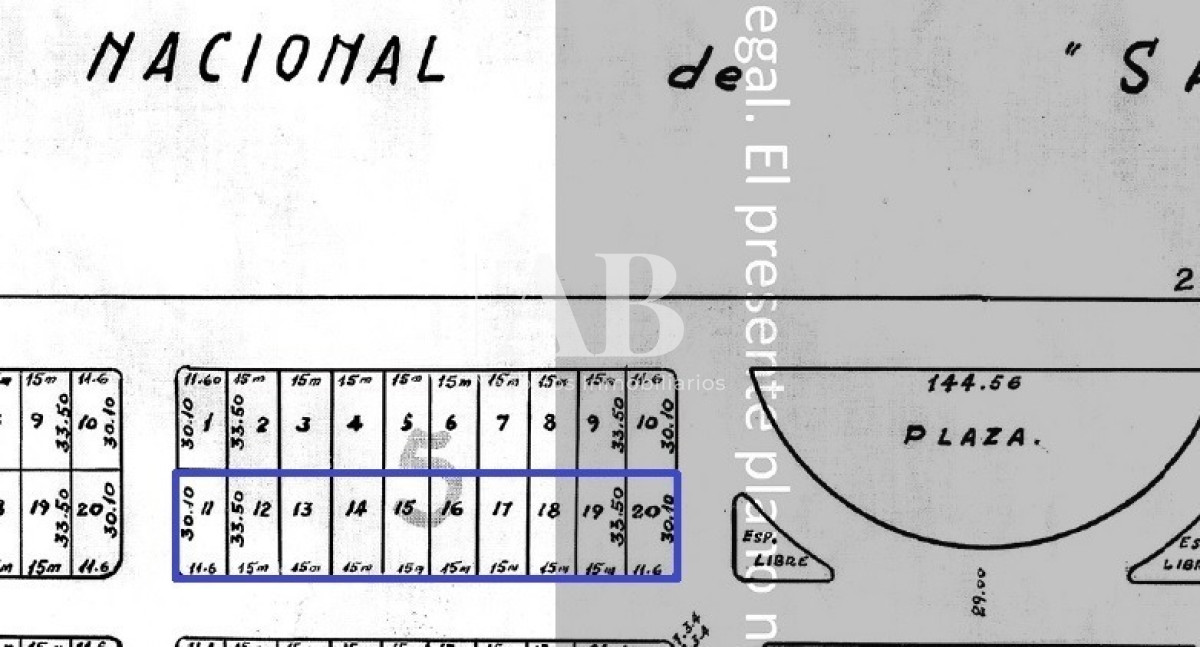 Terreno ID.150 - Manzana Entera Playa Grande Lindera a Santa Teresa - Mza 5
