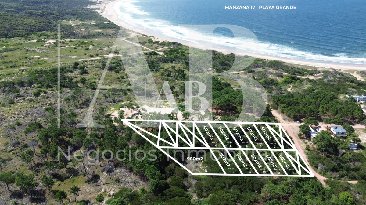 Terreno ID.237 - Terrenos en 2da línea Playa Grande - Punta del Diablo