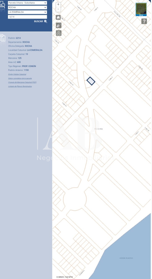 Terreno ID.273 - Dos terrenos a pocos metros de la playa en La Esmeralda.