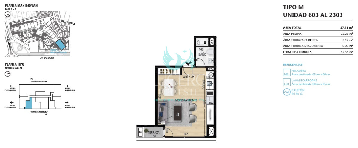 Apartamento ID.389 - Venta Departamento Monoambiente Piso 14 desde  USD$ 149 000