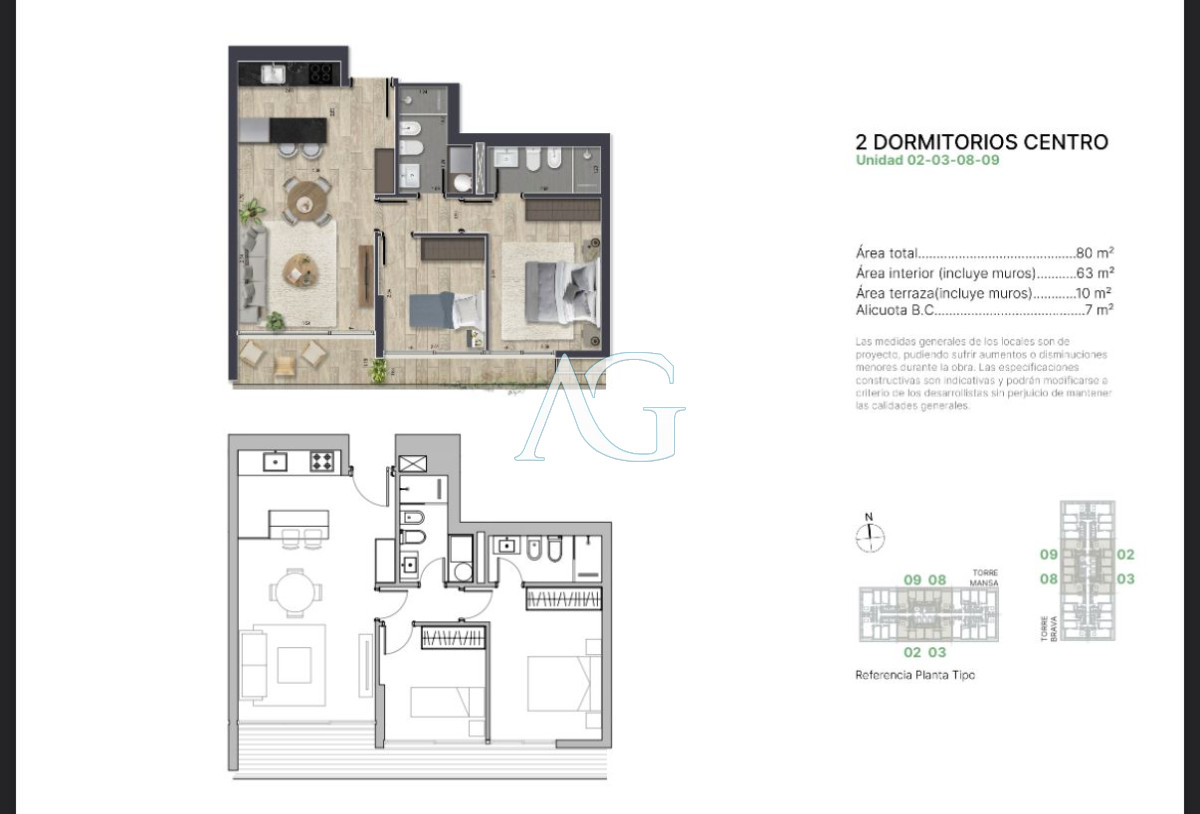 Apartamento ID.44 - Oportunidad de inversion Torre mansa