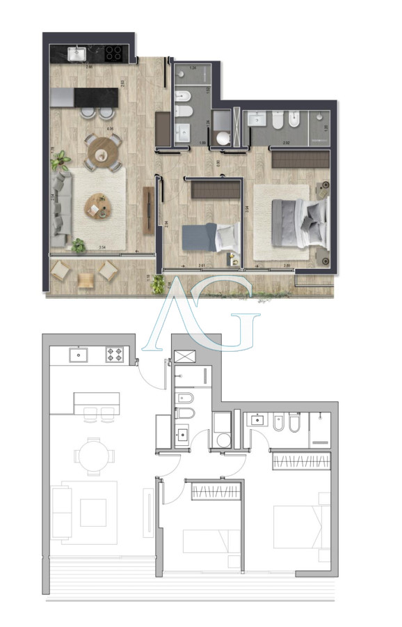 Apartamento ID.44 - Oportunidad de inversion Torre mansa