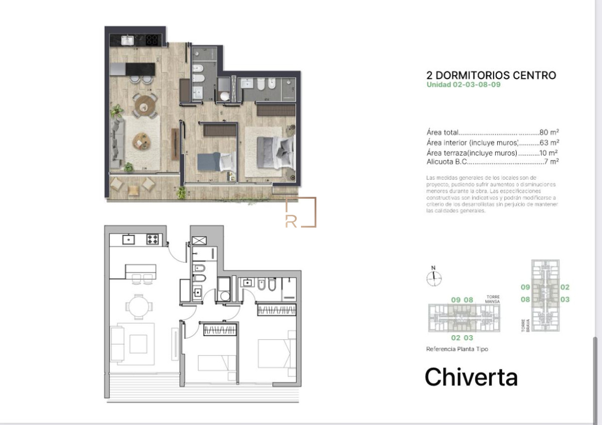 Apartamento ID.547 - Oportunidad de inversion Torre mansa