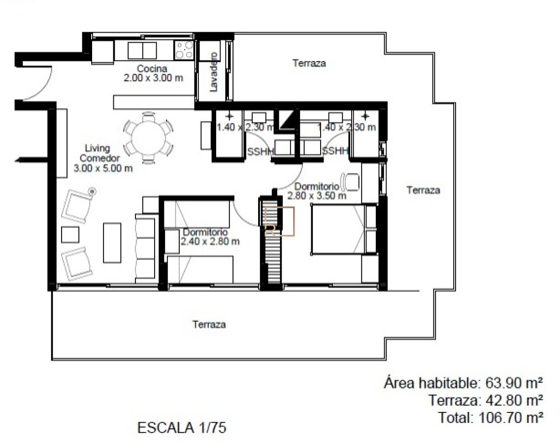 Apartamento ID.199 - Mansa Pda 18 a estrenar