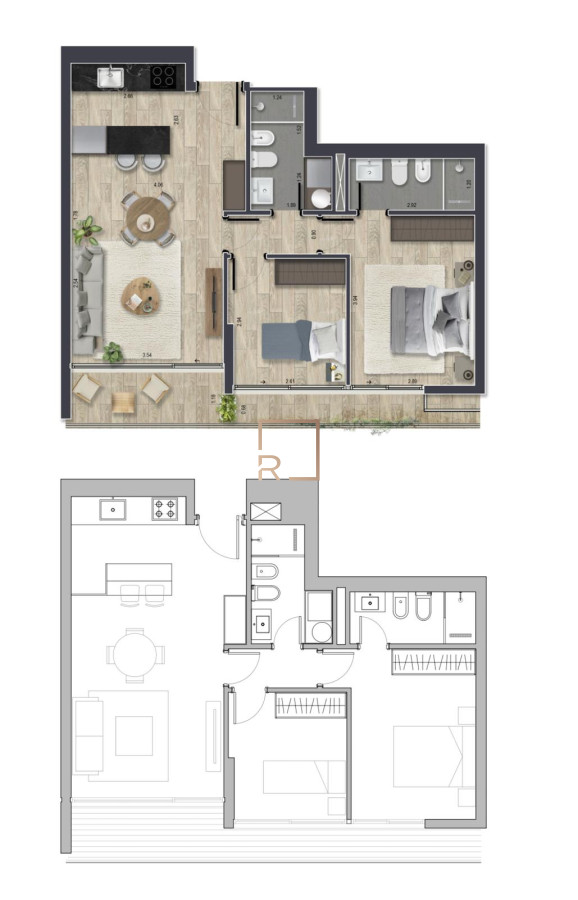 Apartamento ID.547 - Oportunidad de inversion Torre mansa