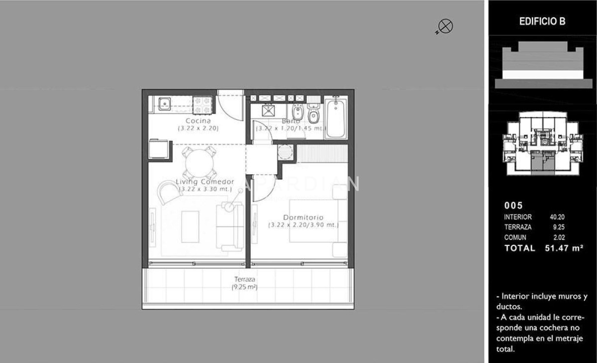 Apartamento ID.21099429 - Apartamento - venta - 1  dormitorio -   Mansa - piscina - parrillero Punta del Este