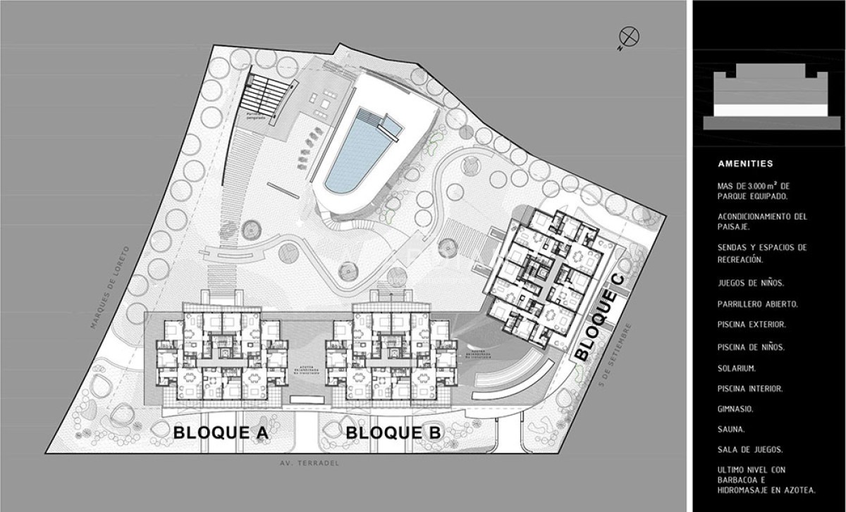 Apartamento ID.21099429 - Apartamento - venta - 1  dormitorio -   Mansa - piscina - parrillero Punta del Este