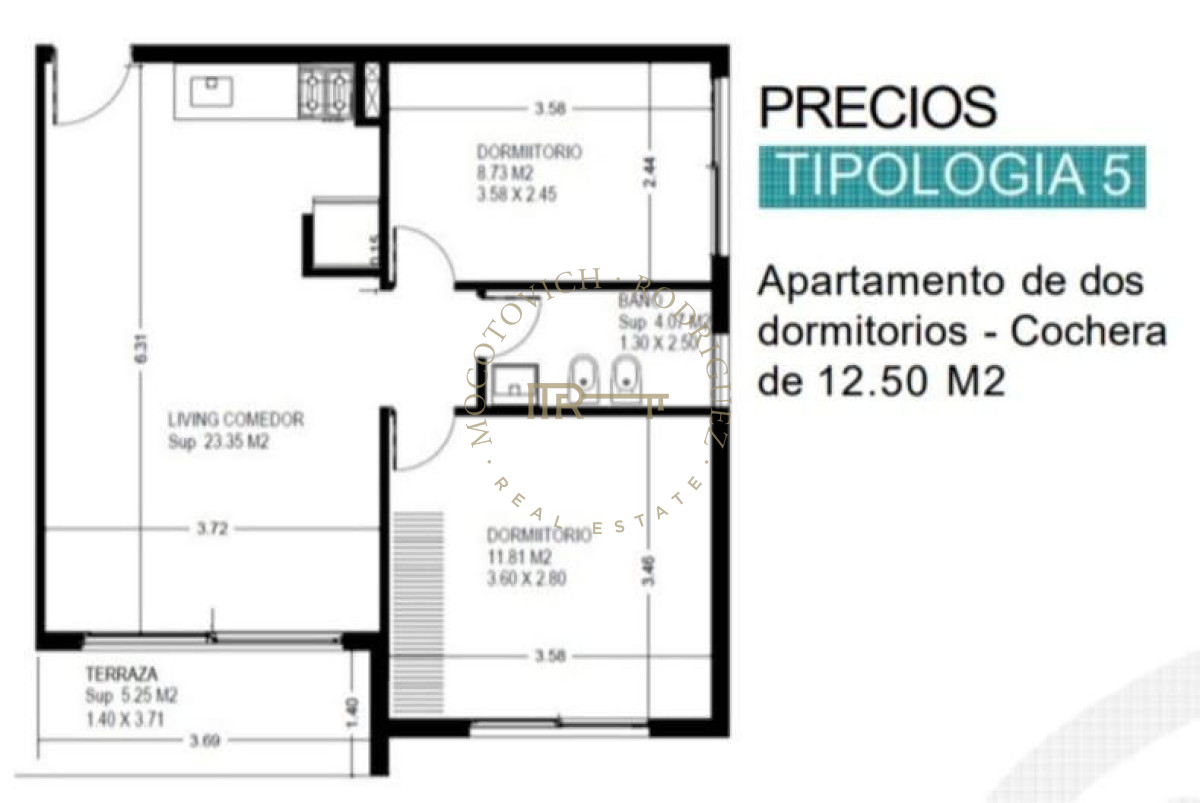 Apartamento ID.1942 - apartamento de dos dormitorios en venta  régimen de vivienda social