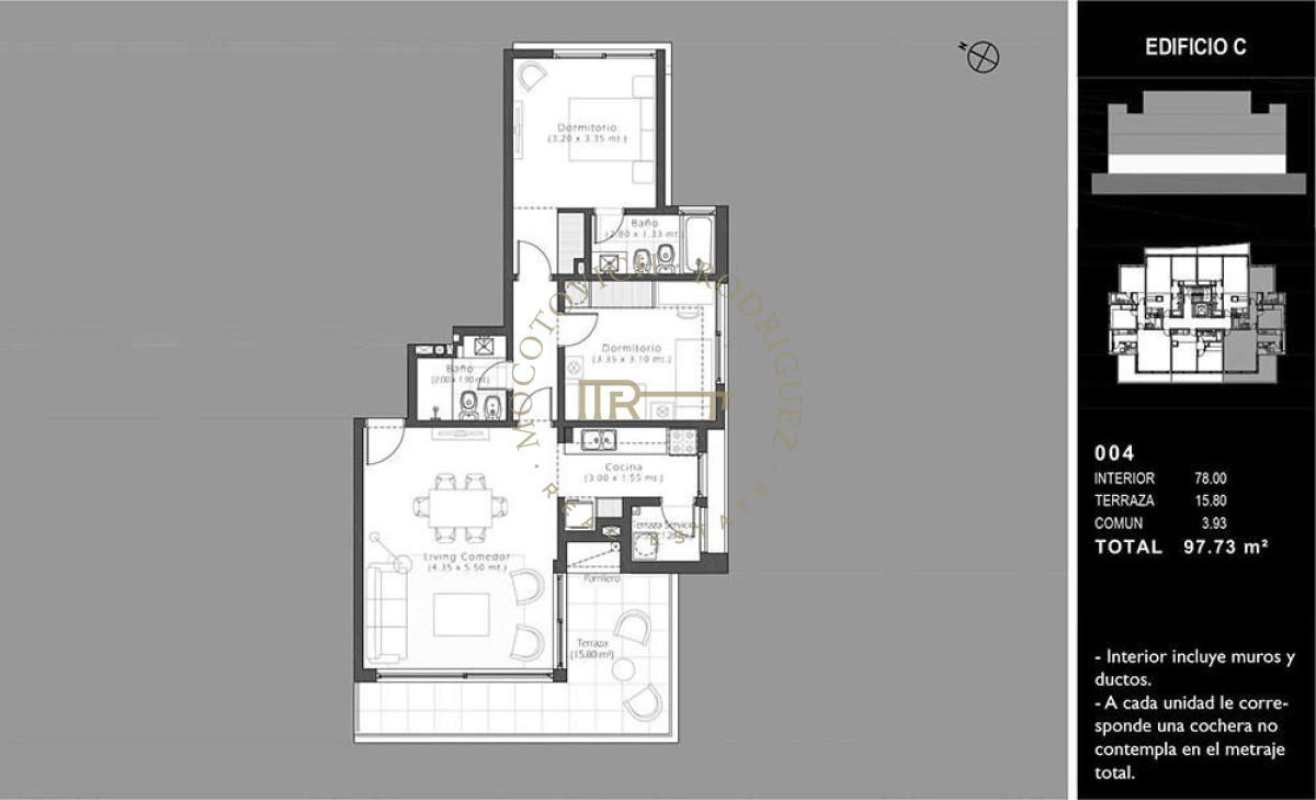 Apartamento ID.484 - Apartamento en venta, de dos domitorios con jardín. 