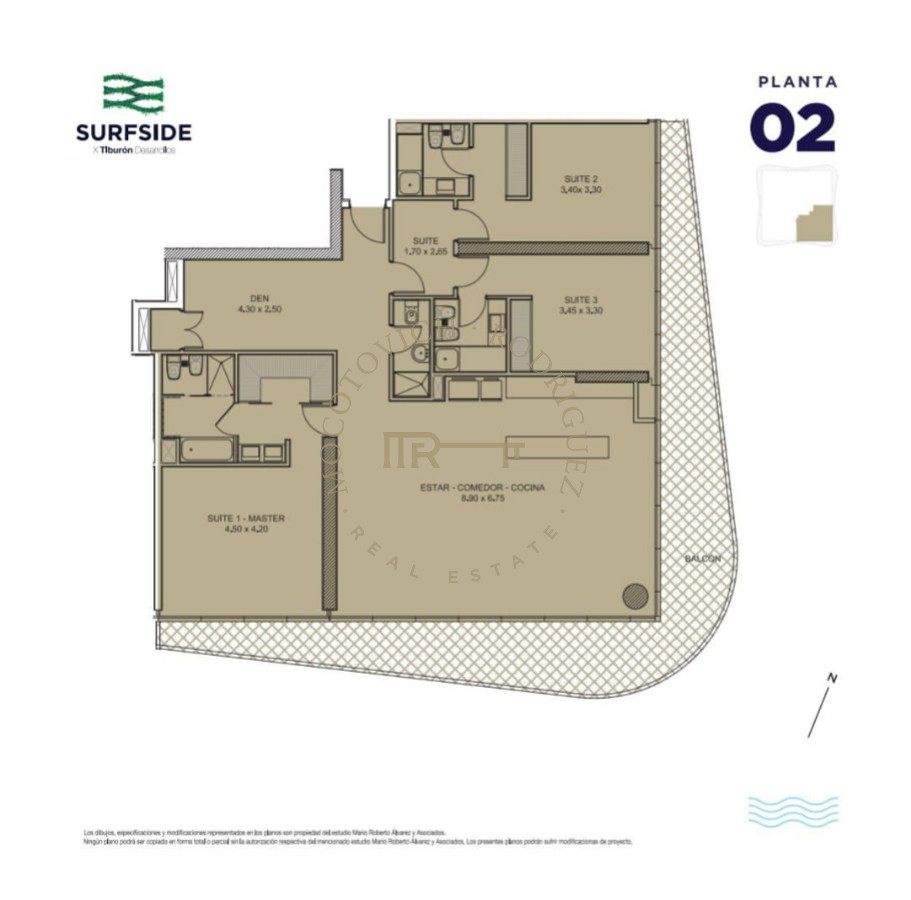 Apartamento ID.771 - Surfside apartamento en venta 3 dormitorios - Playa Brava