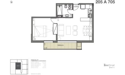 Venta apartamento en 1 dormitorio en Pozo Montevideo Centro