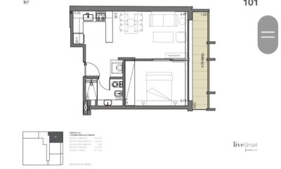 Venta apartamento en 1 dormitorio en Pozo Montevideo Centro