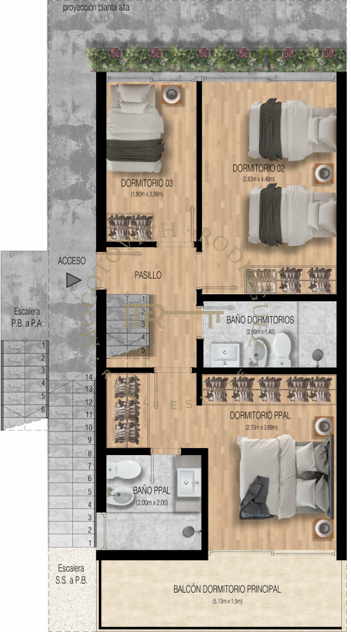 Casa ID.3718 - Casa Ph de 3 dormitorios mas servicio en venta a 260 metros del mar 