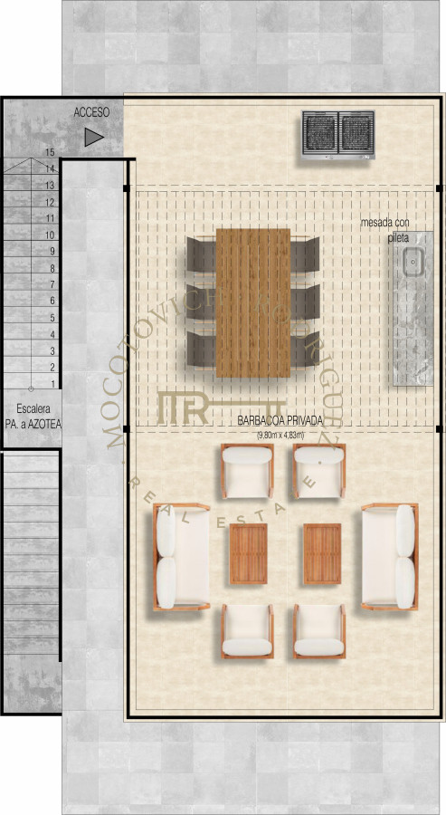 Casa ID.3717 - Casa Ph de 3 dormitorios mas servicio en venta a 260 metros del mar 
