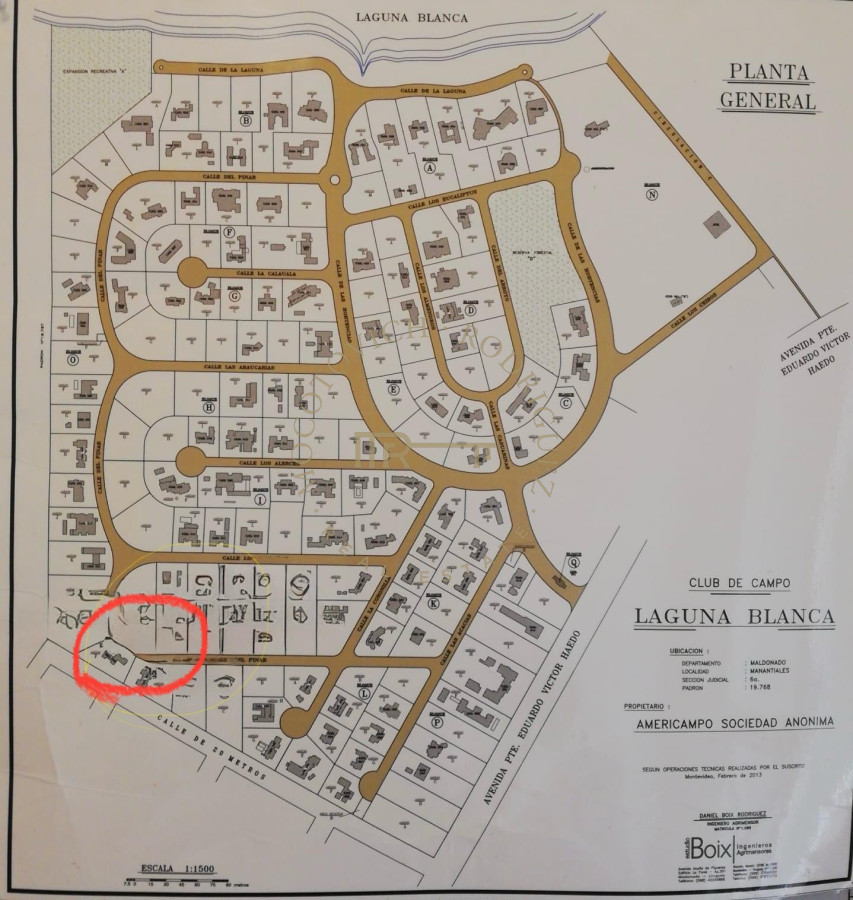 Terreno ID.3218 - Lote-terreno en venta Laguna Blanca. Manantiales. 