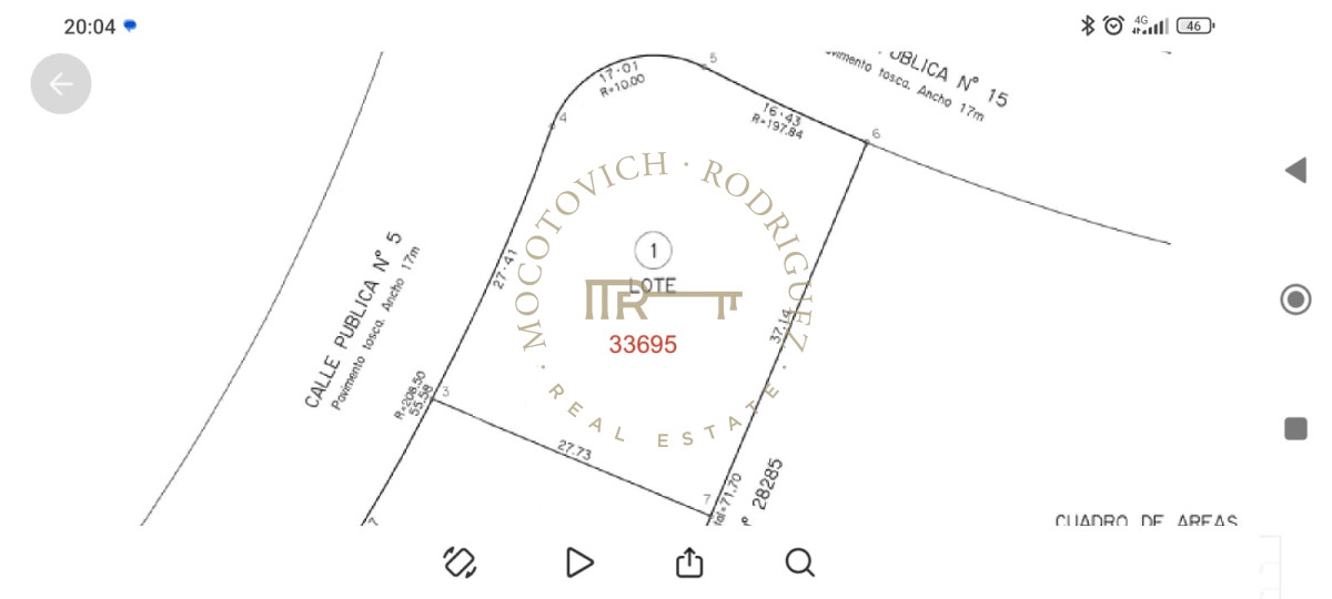 Terreno ID.1965 - Terreno en venta de 1000 metros en Chacras del Pinar Maldonado 