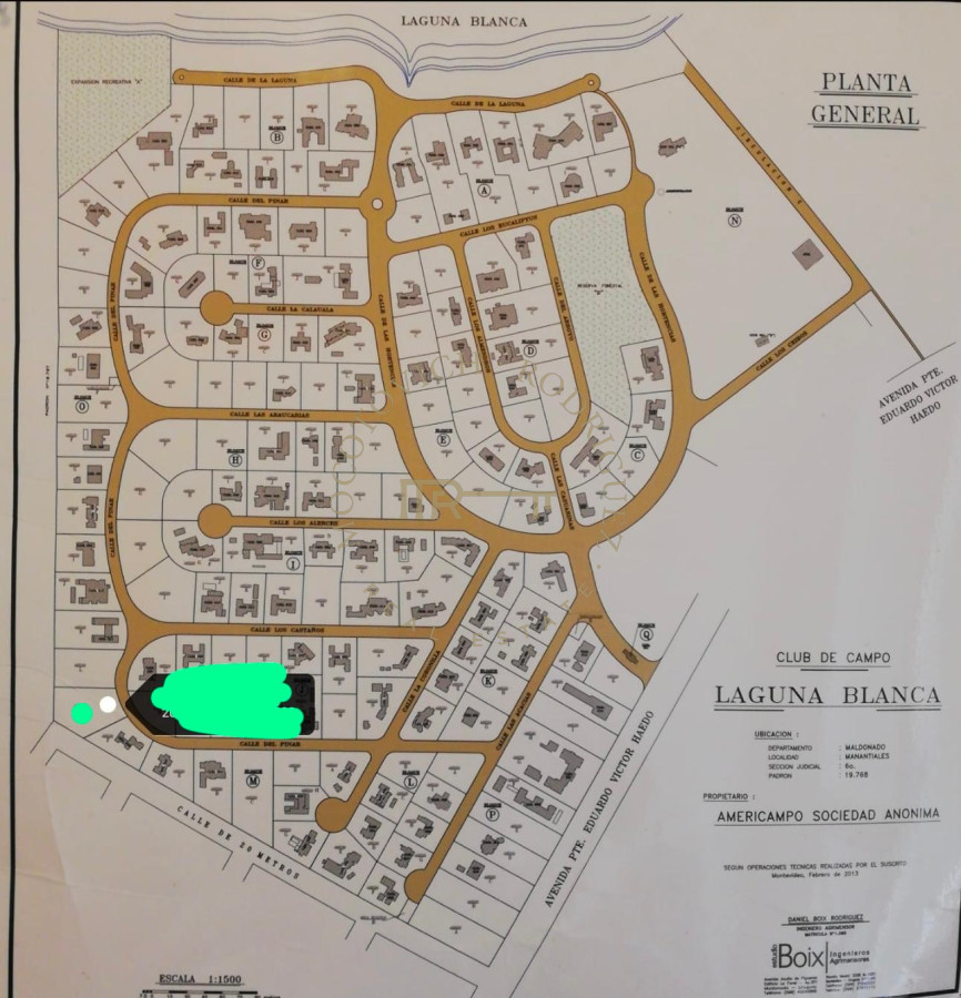 Terreno ID.3218 - Lote-terreno en venta Laguna Blanca. Manantiales. 