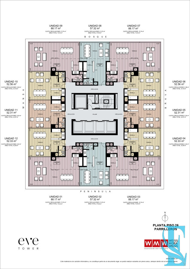 Apartamento ID.260 - EVE Tower Pre Venta - Apartamento 1 Dormitorio A Metros De Playa Brava