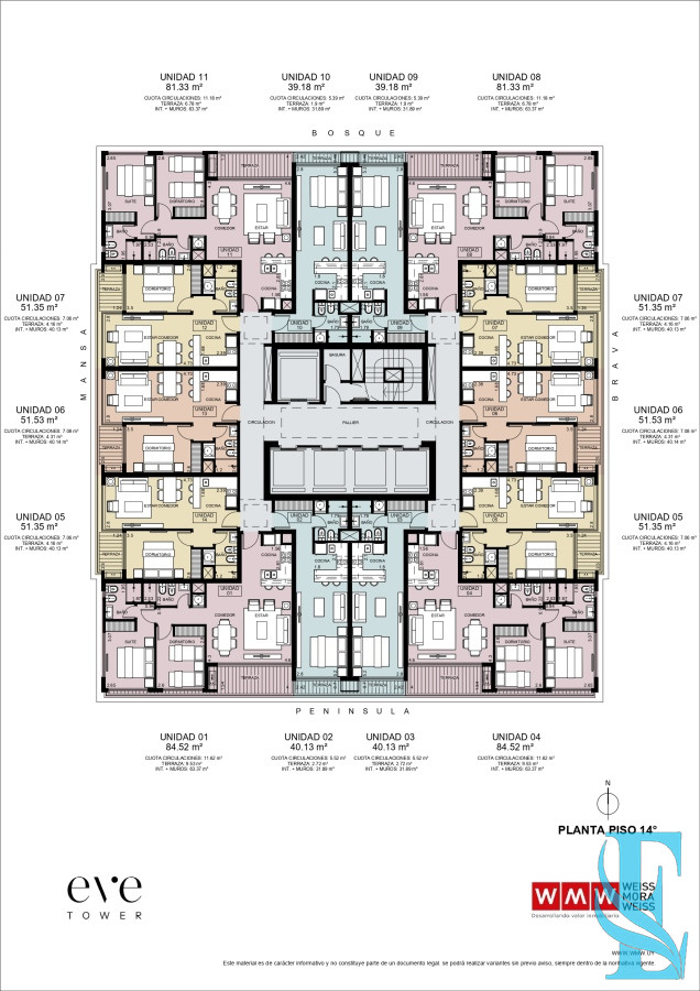 Apartamento ID.270 - Pre Venta EVE Tower - Monoambiente Con Vista Al Mar Playa Brava 