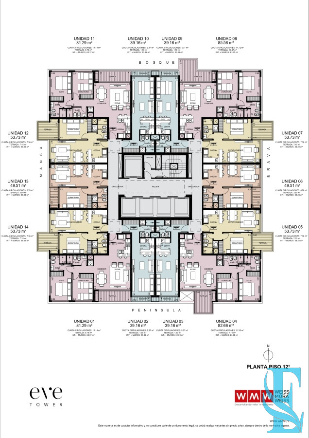 Apartamento ID.269 - Pre Venta EVE Tower - Apto 2 dorm Esquinero Con Vista al Mar Playa Brava 