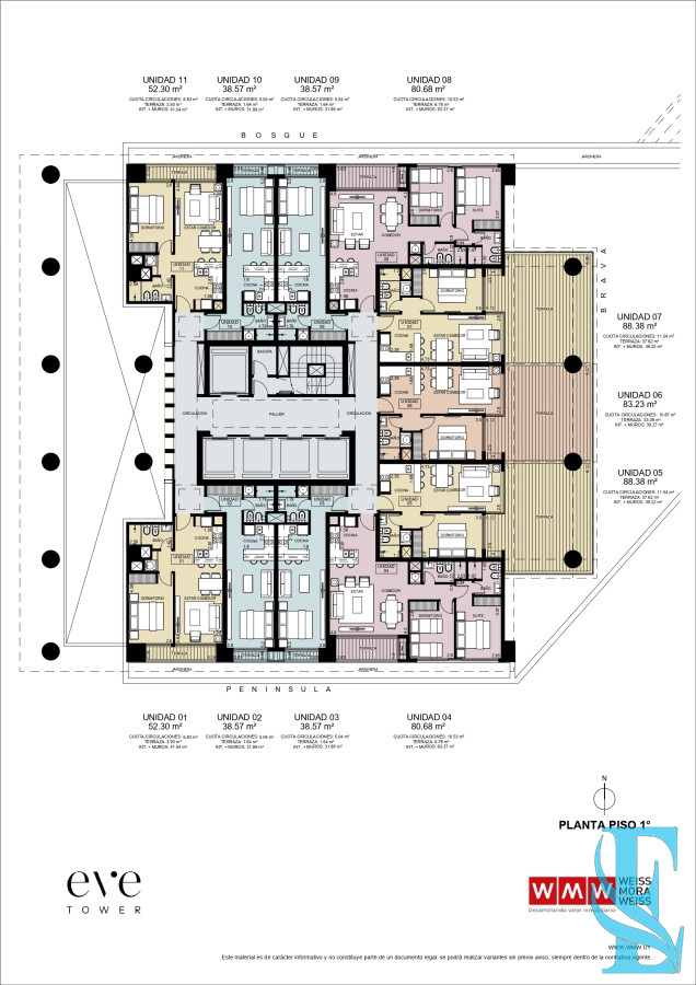 Apartamento ID.269 - Pre Venta EVE Tower - Apto 2 dorm Esquinero Con Vista al Mar Playa Brava 