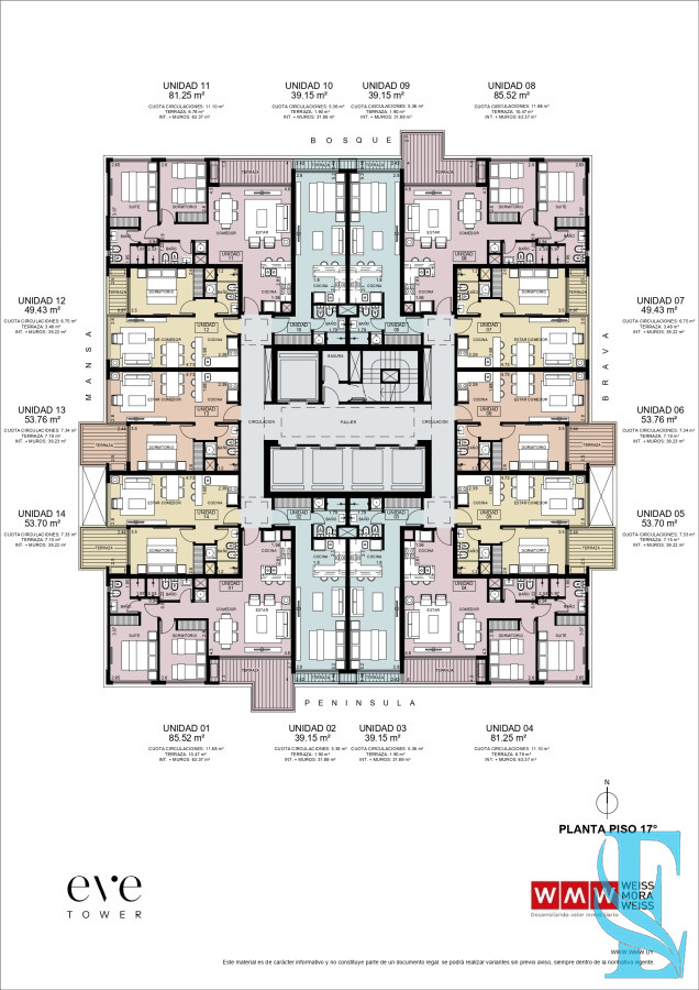 Apartamento ID.269 - Pre Venta EVE Tower - Apto 2 dorm Esquinero Con Vista al Mar Playa Brava 