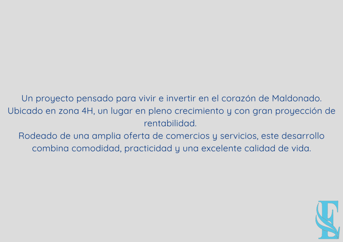 Apartamento ID.812 - ¡VENTA EN POZO! Apartamento de 1 dormitorio