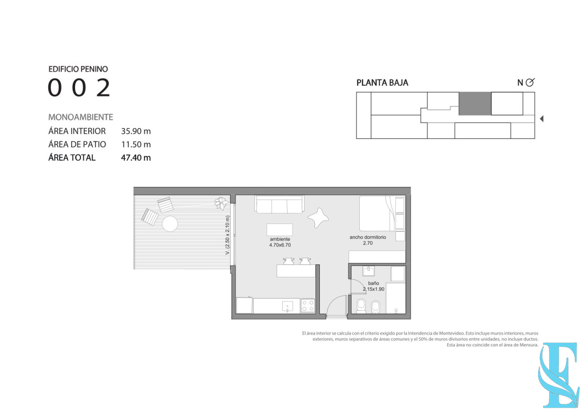 ¡Venta en Pozo! Monoambiente Con Patio A Metros De Av Italia - GoPunta - Portal Inmobiliario de Punta del Este - Maldonado