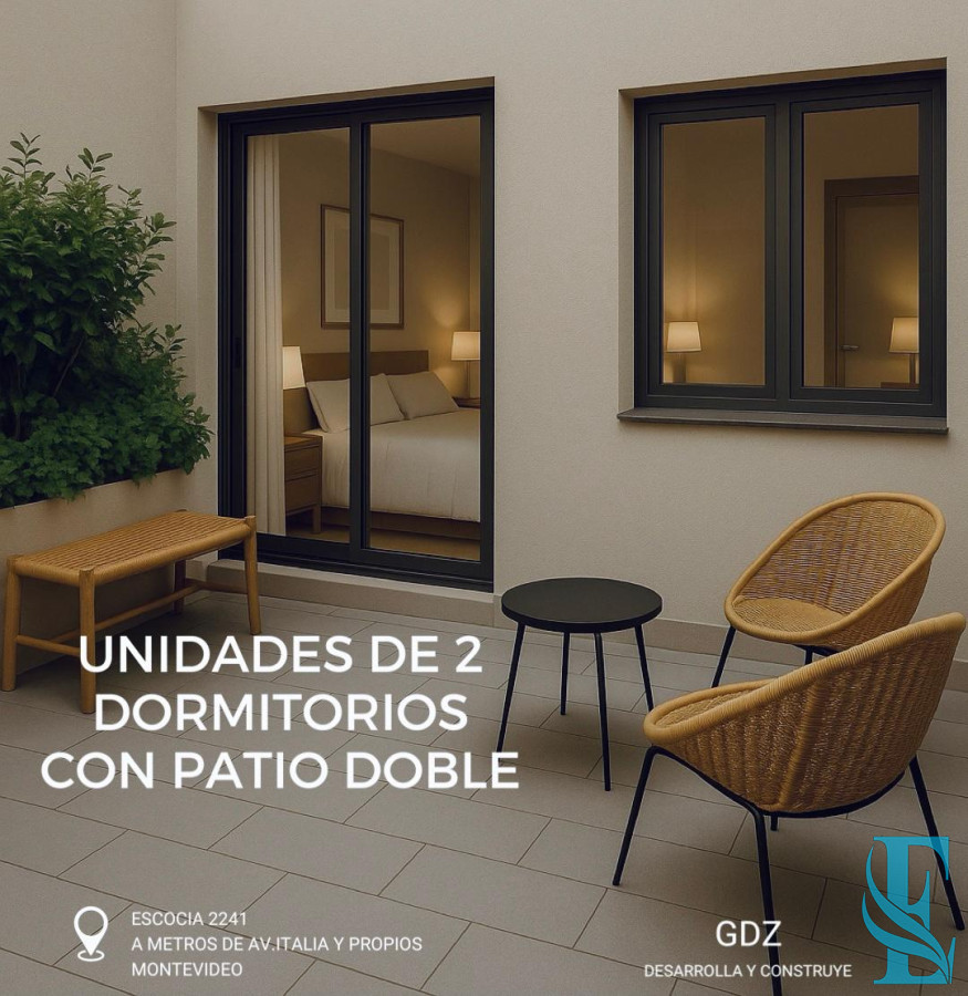 ¡Venta en Pozo! Apartamento Dos Dormitorios Con Balcón A Metros de Av Italia - GoPunta - Portal Inmobiliario de Punta del Este - Maldonado