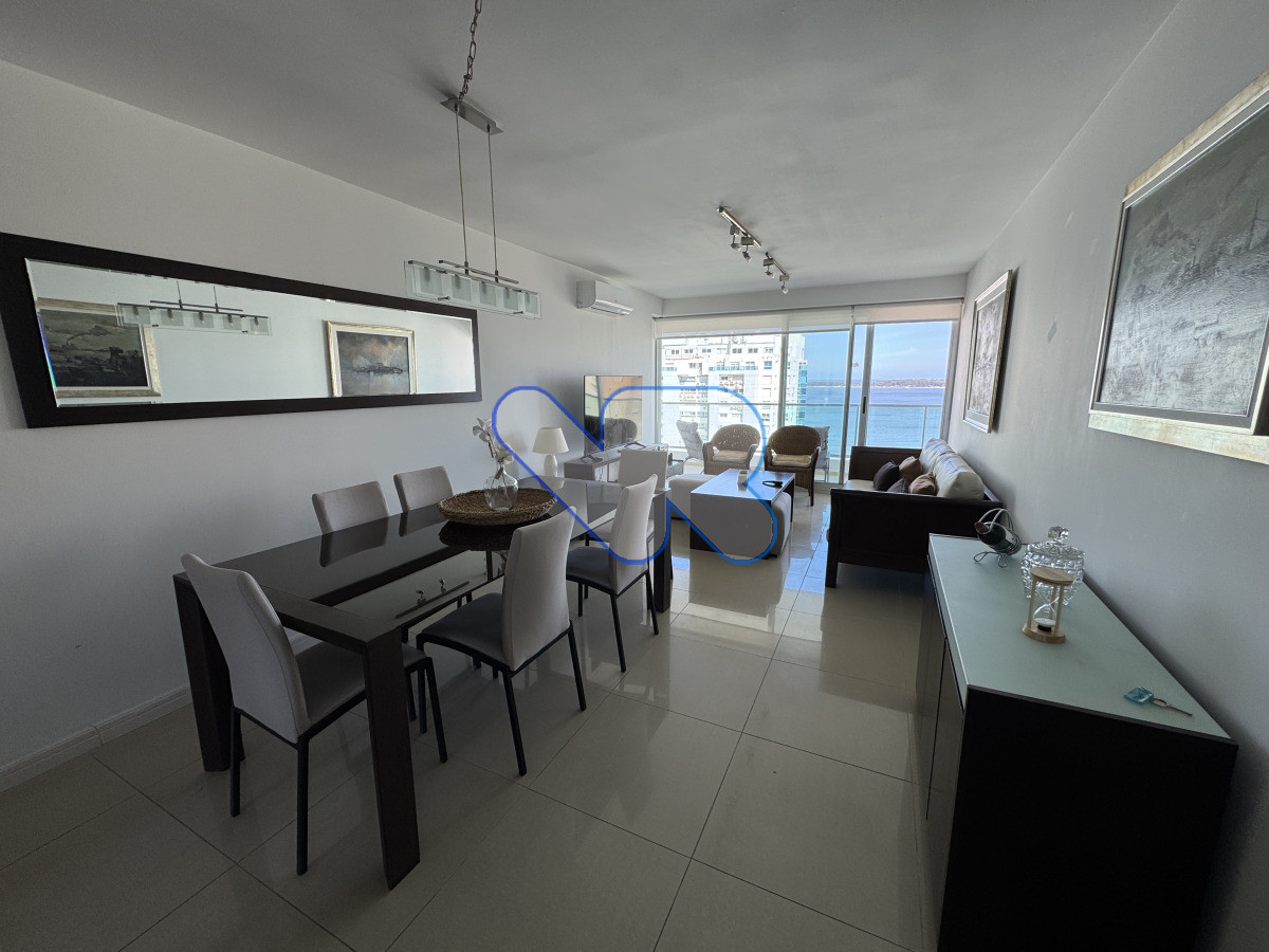 Apartamento ID.193 - Alquiler de Temporada - Apartamento con Vista al Mar y Amenities en Punta del Este, playa mansa