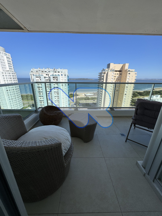 Apartamento ID.193 - Alquiler de Temporada - Apartamento con Vista al Mar y Amenities en Punta del Este, playa mansa