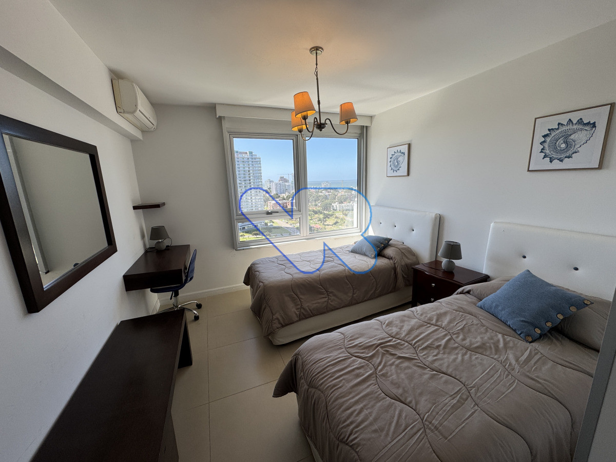 Apartamento ID.193 - Alquiler de Temporada - Apartamento con Vista al Mar y Amenities en Punta del Este, playa mansa