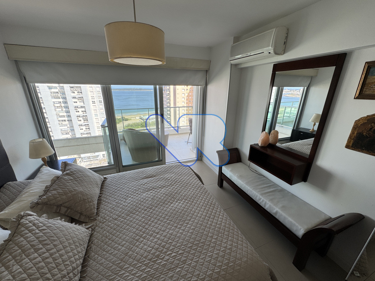 Apartamento ID.193 - Alquiler de Temporada - Apartamento con Vista al Mar y Amenities en Punta del Este, playa mansa