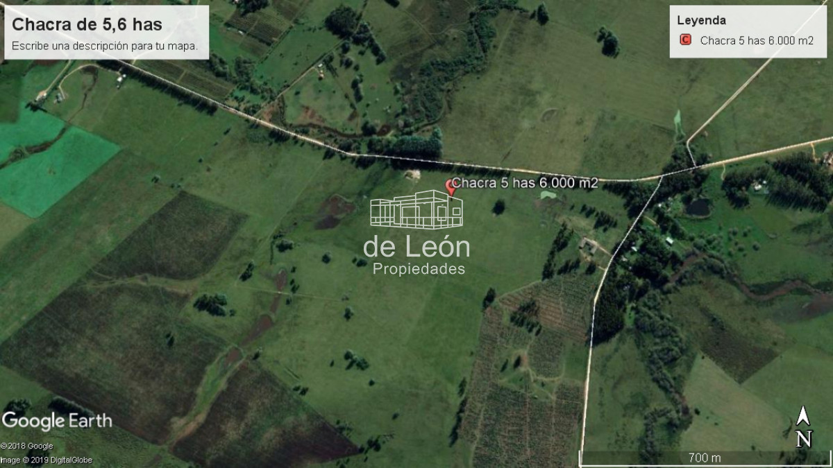 Chacra ID.14783 - Ubicada sobre camino Vecina (entre Ruta 104 y Boya Petrolera) 