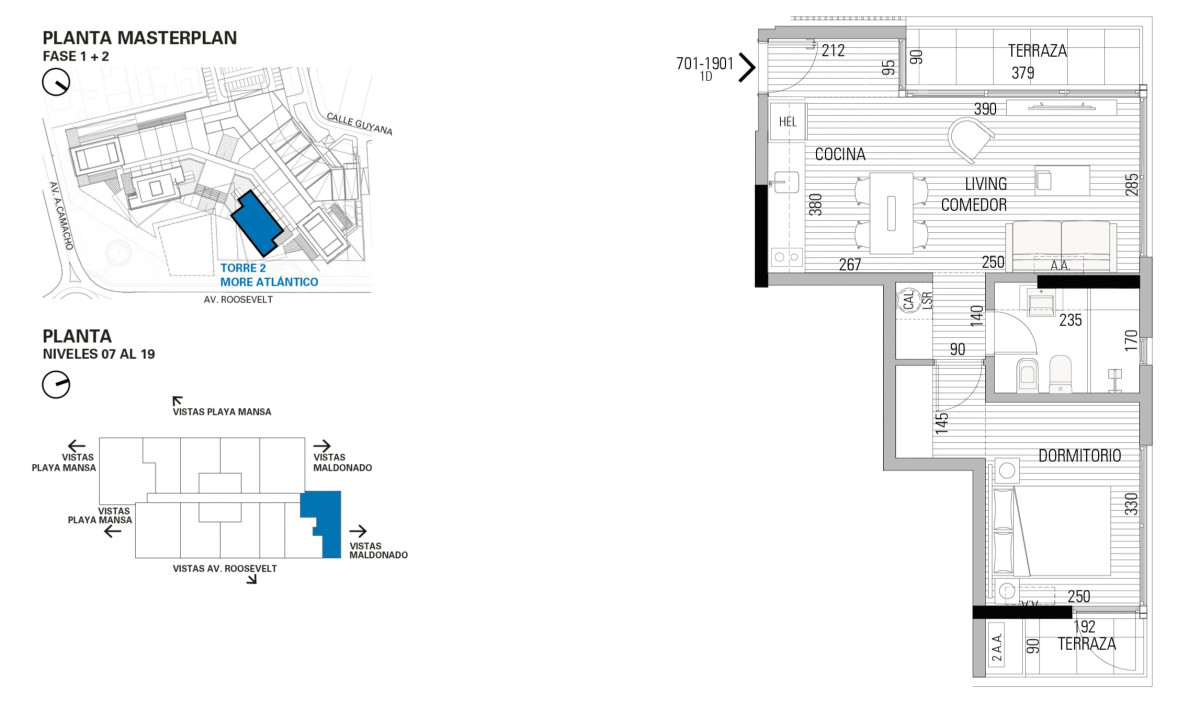 Apartamento ID.10190 - Pre Venta: Lanzamiento!!! More Atlantico II 1 dormitorio
