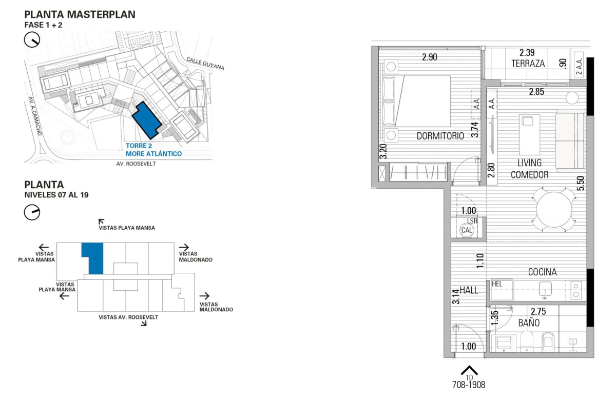 Apartamento ID.10202 - Pre Venta: !Lanzamiento! More Atlántico II - 1 Dormitorio