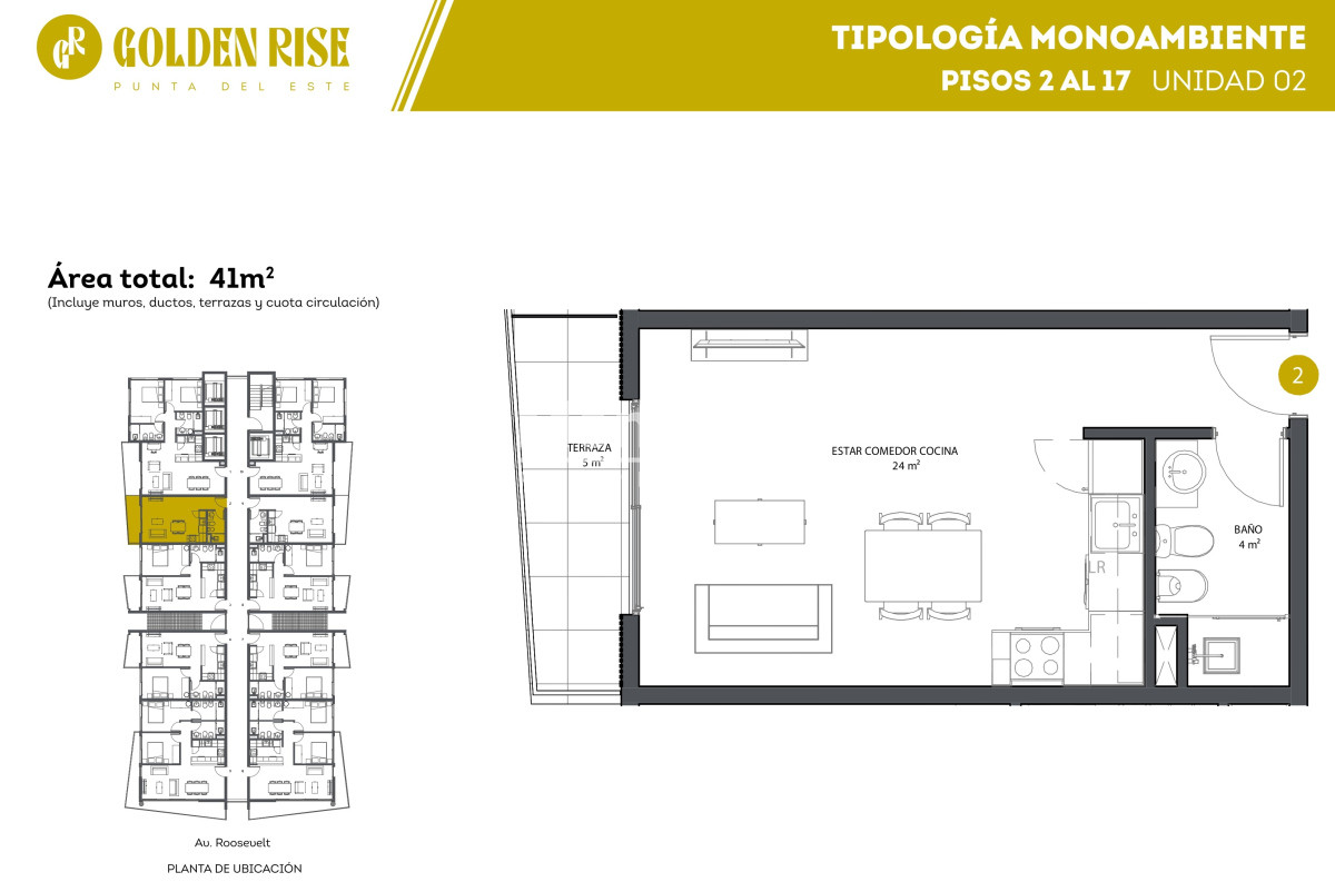 Apartamento ID.10219 - GOLDEN RISE: Financiación en 120 meses!!