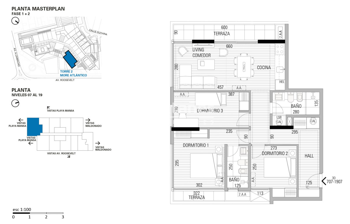 Apartamento ID.10186 - Imperdible Oportunidad.. More Atlantico Torre I  Apto. de 3 dor. al precio de 2 dor.