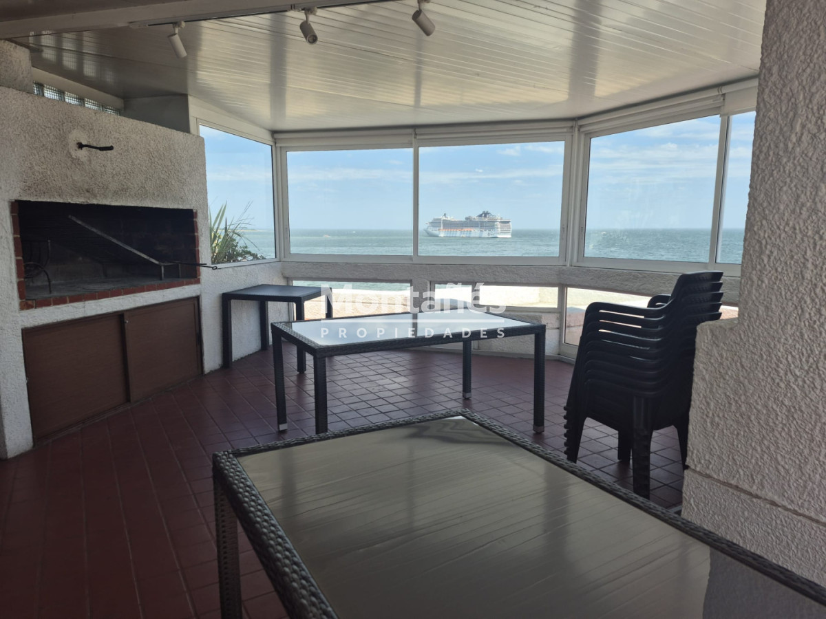 Apartamento ID.10563 - Mansa · Vista directa al mar · 2 dormitorios + cochera