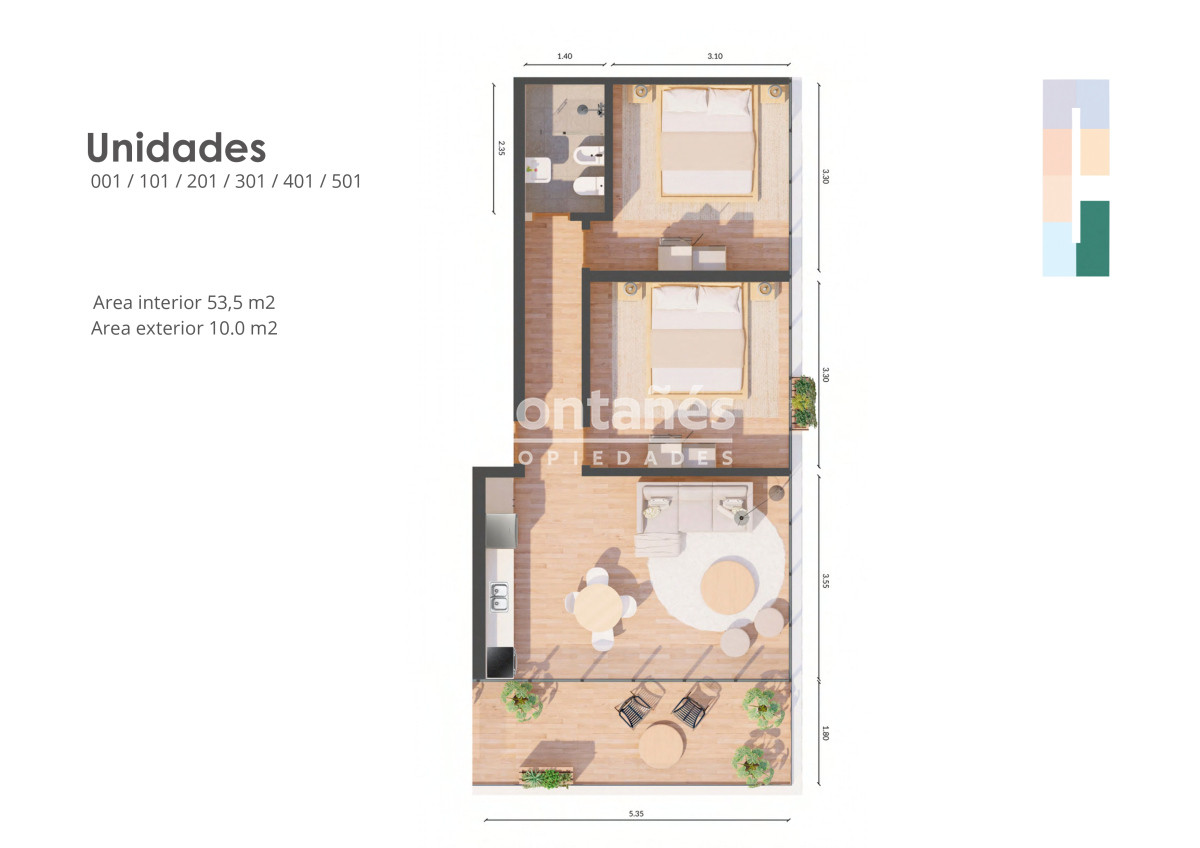 Apartamento ID.10353 - Pre-Venta Edificio Romi 2 dormitorios