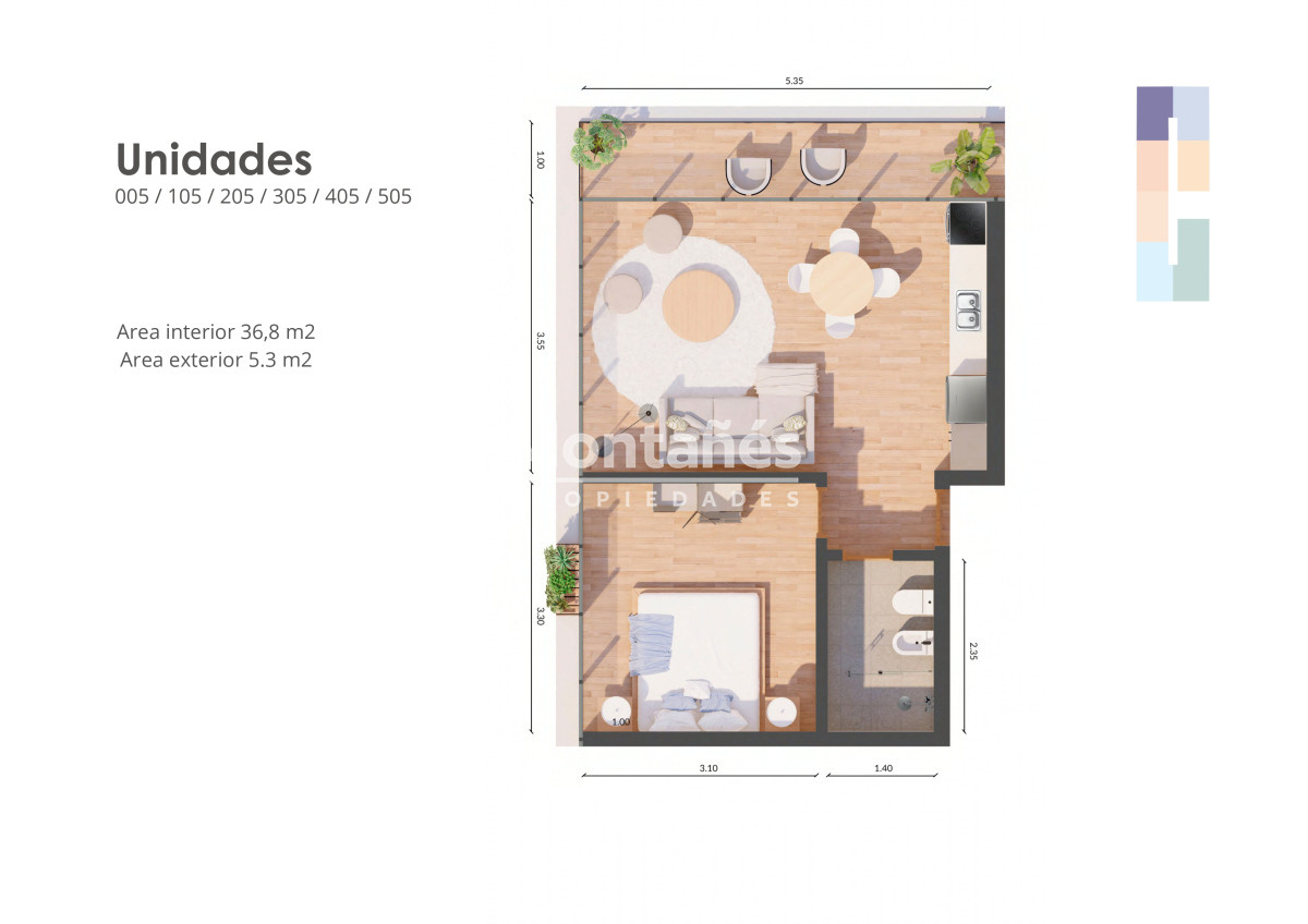 Apartamento ID.10351 - Pre-Venta Edificio Romi 1 dormitorio