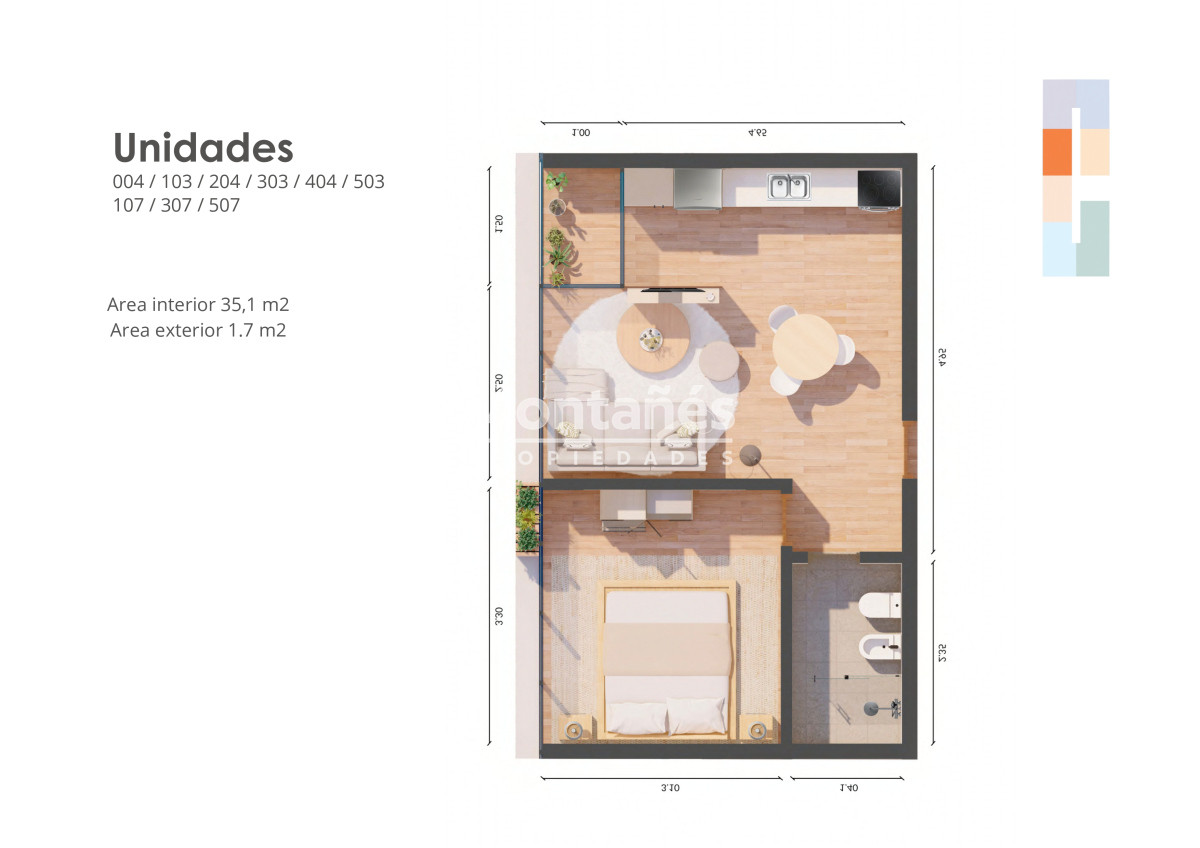 Apartamento ID.10351 - Pre-Venta Edificio Romi 1 dormitorio